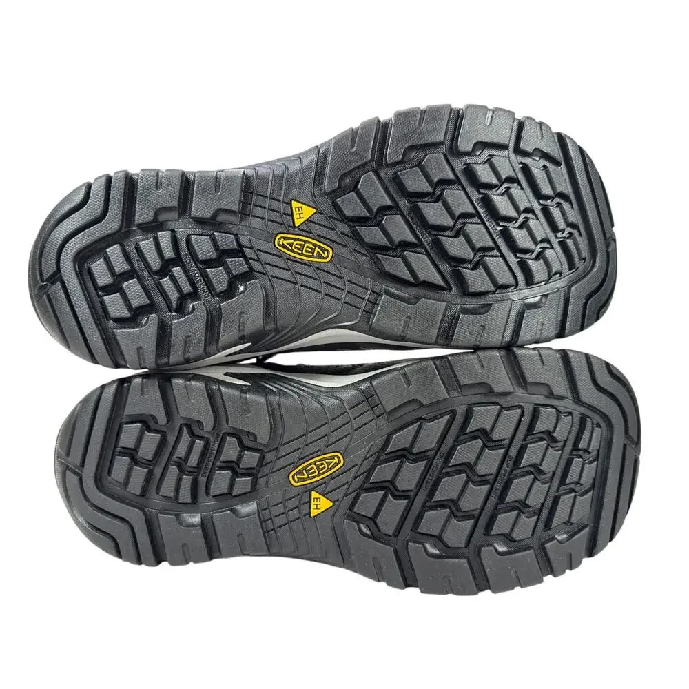 Keen‎ Reno Mid Work Boot Womens 8 Wide Carbon Toe Waterproof Grey Leather
